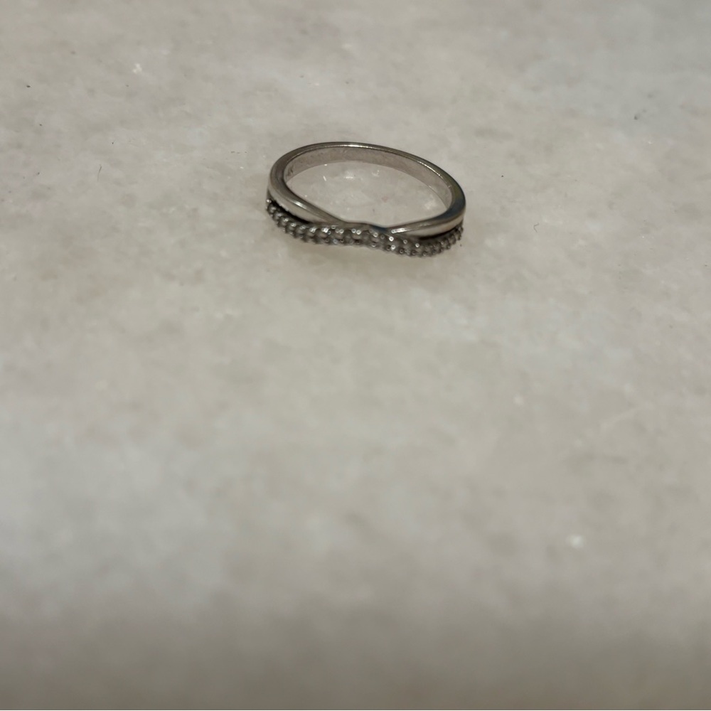 Diamonds and 14 k white gold band